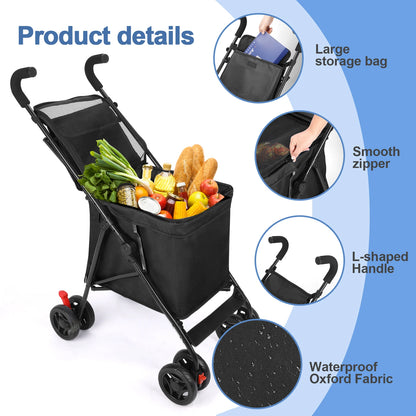 Multifunctional Cart Folding Portable  Durable Lightweight Market Purchase Bag Trolley,Pet Stroller,For Picnic