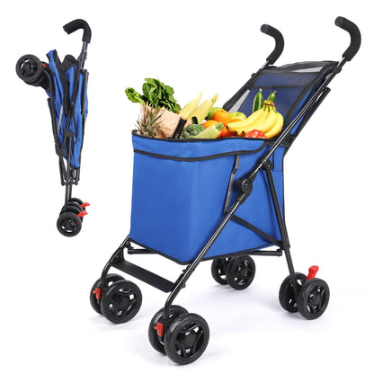 Multifunctional Cart Folding Portable  Durable Lightweight Market Purchase Bag Trolley,Pet Stroller,For Picnic