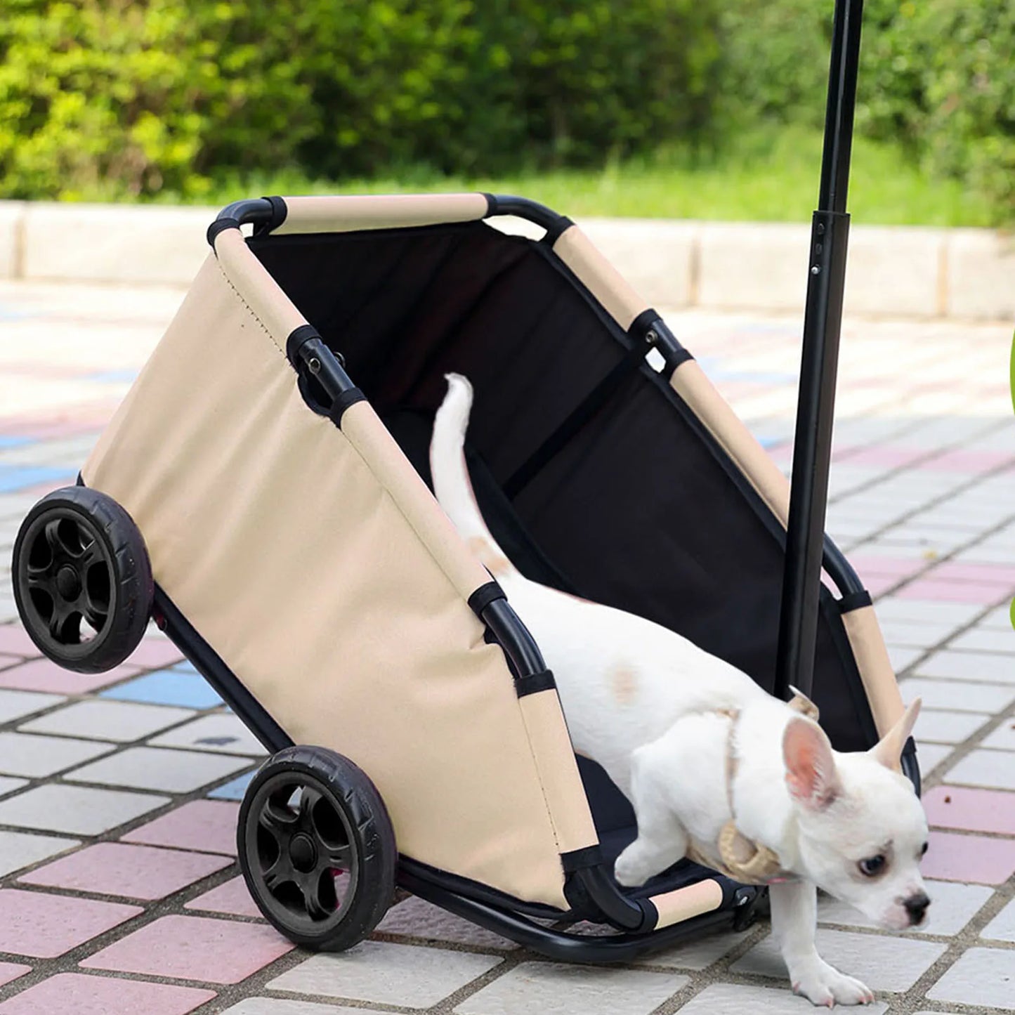 4 Wheels lightweight Folding Dog Teddy Stroller Dog Cat Pet Stroller for Travelling Shopping Walking Playing for Small Dogs Cats