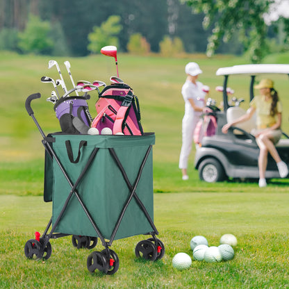 Pet  stroller Folding Shopping and Utility Cart, Water-Resistant Folding Shopping Cart with 360° Rolling Swivel Wheels & Brakes